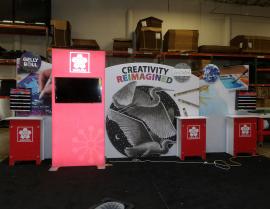 Custom Symphony Portable Display with SEG Fabric Graphics -- View 5