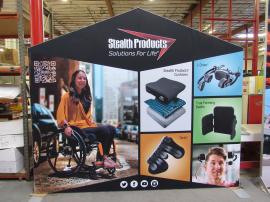 SYM-506 Symphony Peak Frame and Custom Peak Frame with SEG Fabric Graphics