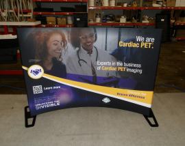 TF-407 Aero Tabletop Display with Fabric Graphic