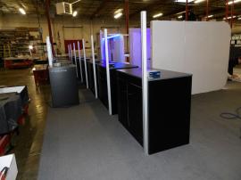 (11) Custom Modular Workstations with Monitor Mounts -- View 2