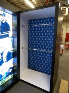 Custom Wood and Gravitee Modular Inline Exhibit with Closet -- View 3