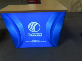 (1) MOD-1722 and (2) MOD-1716 Backlit Counters with Tension Fabric Graphics