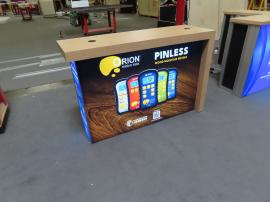 (1) MOD-1722 and (2) MOD-1716 Backlit Counters with Tension Fabric Graphics -- View 5