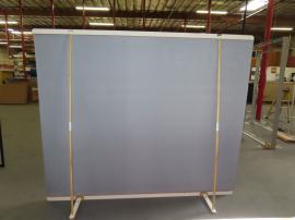 Eco-Friendly GABS-003 Banner Stand with Green Apple Frame, Wood Poles, and Sustainable Fabric Graphics -- View 2