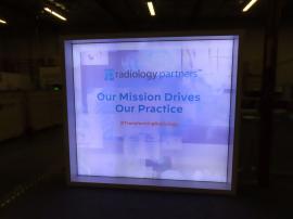 Custom 10x10 LB Addition to Inline Exhibit with Reception Counter and Closet Storage