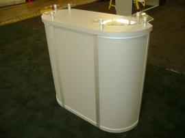 MOD-1139 Trade Show Pedestal with Storage and Shelf -- Image 1