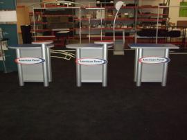 (2) MOD-1184 Modular Pedestals and (1) Modified MOD-1184 Modular Pedestal with Locking Storage -- Image 1