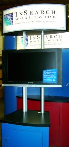 Visionary Design Workstation/Kiosk with 32" Flat Panel