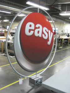 Portable Rotating Sign with Tension Fabric Graphics -- Image 2