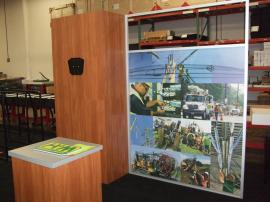 Custom Euro LT Modular Laminate Exhibit with Tension Fabric Graphics -- Image 1