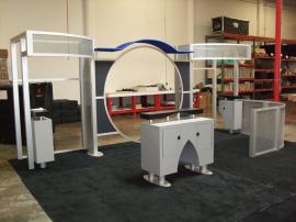10' x 20' Visionary Designs Hybrid Exhibit. Modified DM-0318 with LTK-1148 and LTK-1143 Counters and Workstations -- Image 1