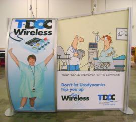 10' x 10' Visionary Designs with Custom Convex Backwall and Custom Graphics (similar to VK-1007 backwall)