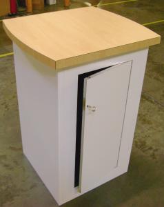 Euro LT Square Pedestal with Locking Storage