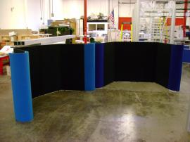 Intro Folding Table Top Displays w/ Curved End Panels
