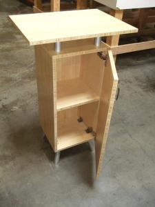 Eco-systems Sustainable Small Bamboo Cabinet with Internal Storage -- Image 2