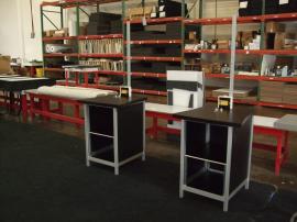 (2) MOD-1232 Modular Workstations with Locking Storage