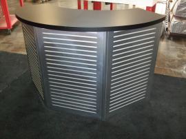 Custom Modular Slatwall Counter with Locking Storage -- Image 1