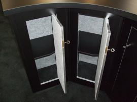 Custom Modular Slatwall Counter with Locking Storage -- Image 2