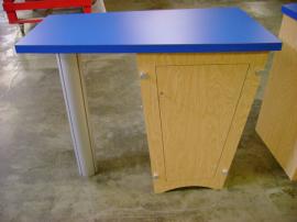 (2) Euro LT Laminate Counters with Locking Storage and Shelf