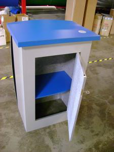 MOD-1121 Pedestals (missing the tension fabric facade)