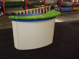 Custom Modular Reception Counter with Locking Storage -- Image 1