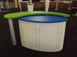 Custom Modular Reception Counter with Locking Storage -- Image 2