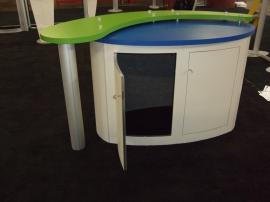 Custom Modular Reception Counter with Locking Storage -- Image 3