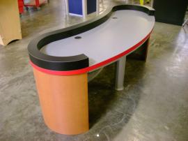 Custom Reception Counter with Laminate Accents