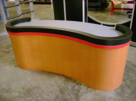 Custom Reception Counter with Laminate Accents