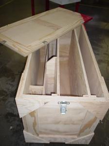 Custom Wood Crate and Interior Jigging