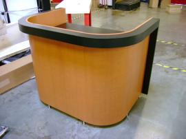 Custom Tradeshow Presentation Counter with Shelves