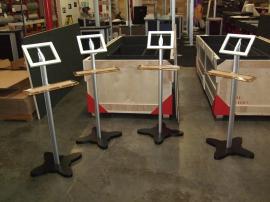 MOD-1276 Modular iPad Kiosks with Acrylic Keyboard Shelf -- Image 1