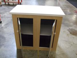 Modular Euro LT Counter with Locking Storage and Shelf -- Image 1