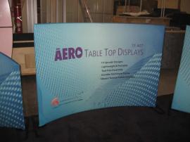 Aero TF-407 and TF-406 Portable Table Tops Displays with Tension Fabric Graphics -- Image 1