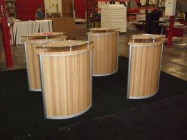 (4) Modified MOD-1131 Pedestals with Raised Plex Top and Locking Storage -- Image 1