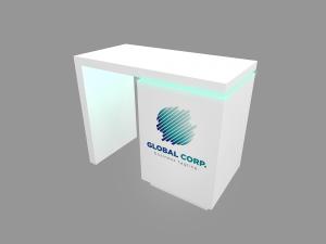 RE-1603 Waterfall Workstation Counter with RE-1575 Counter-- Image 1