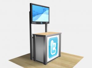 RE-1232 / Rectangular Counter Kiosk