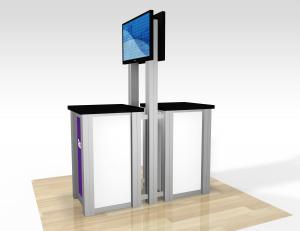 RE-1257 / Double-Sided Pedestal Kiosk - Image 2