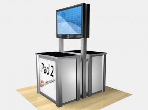 RE-1233  /  Double-Sided Rectangular Counter Kiosk