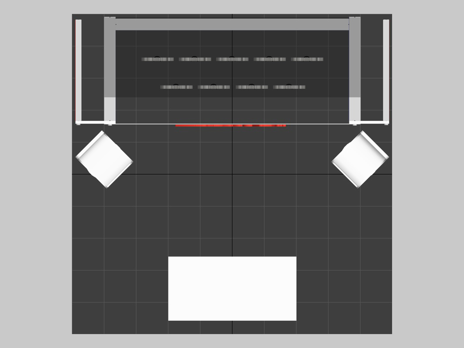 RE-1084 Trade Show Rental Lightbox Exhibit -- Plan View