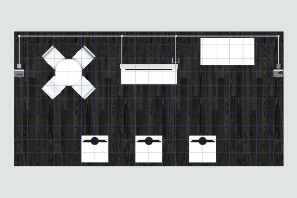 RE-2101 Rental Trade Show Exhibit -- Plan View