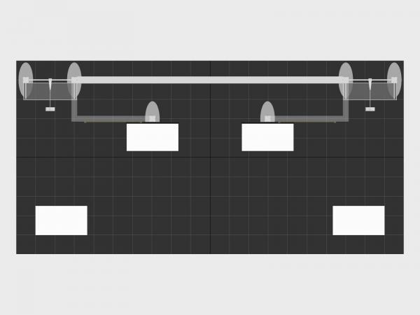 RE-2130 Rental Trade Show Exhibit -- Plan View